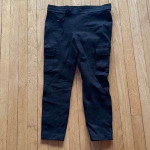 Black Fitted Cargo Pant